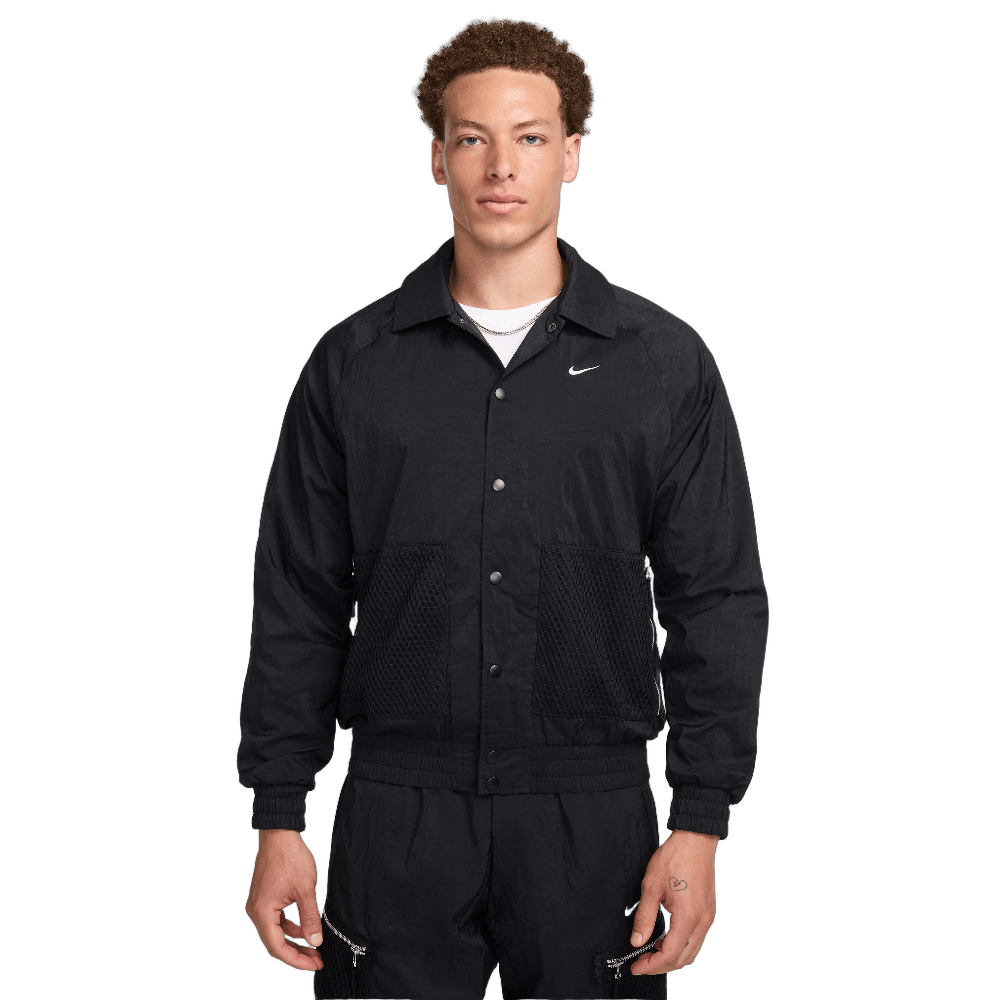 Nike Men's Repel Woven Basketball Jacket Black/White - Sneak
