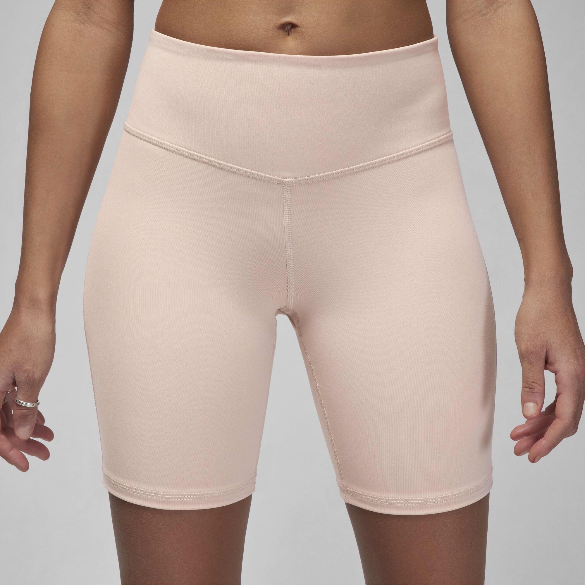 Air Jordan Sport High-Waisted 18cm (approx.) Bike Shorts Particle Beige/White - Sneak