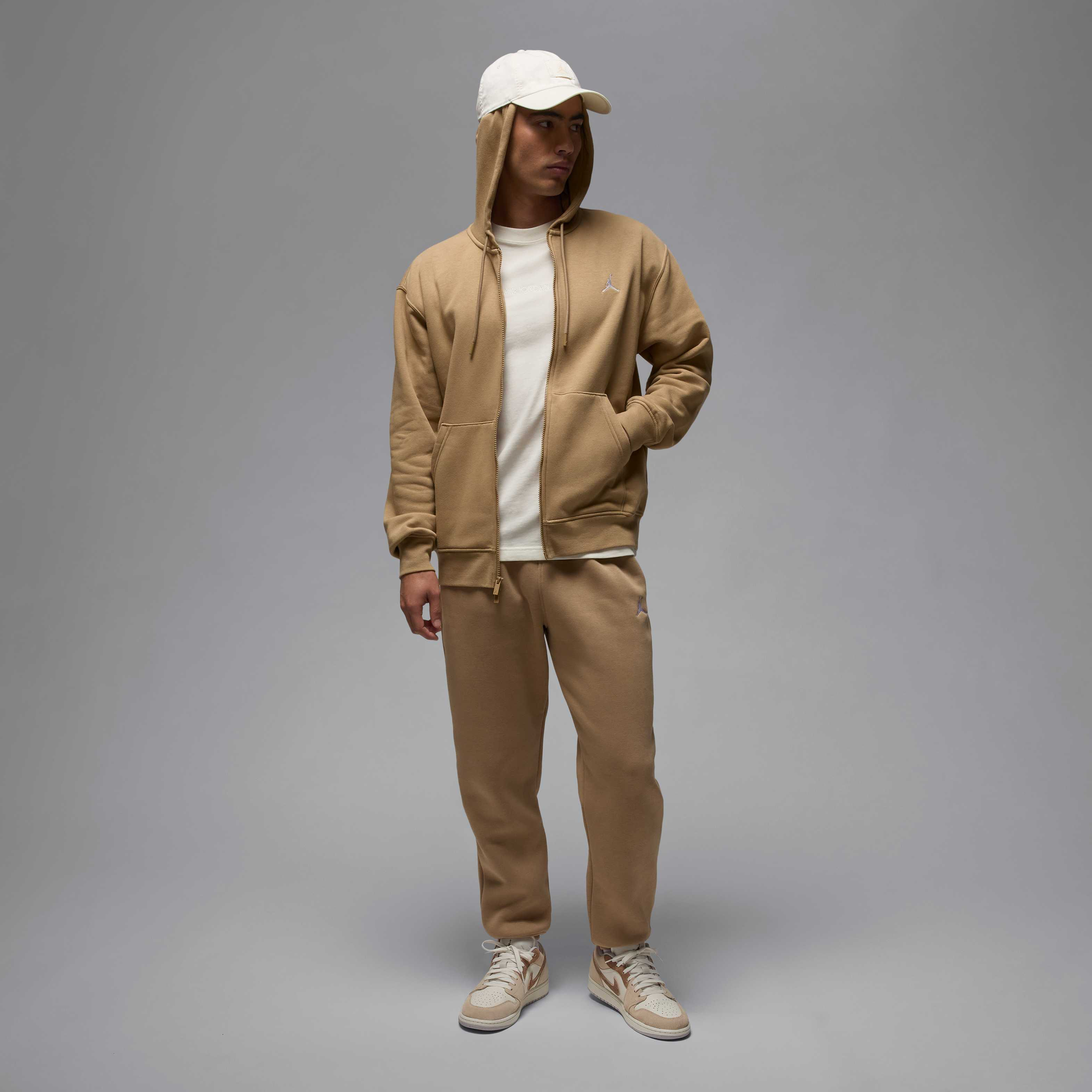 Air Jordan Brooklyn Fleece Full-Zip Hoodie Desert Camo/White