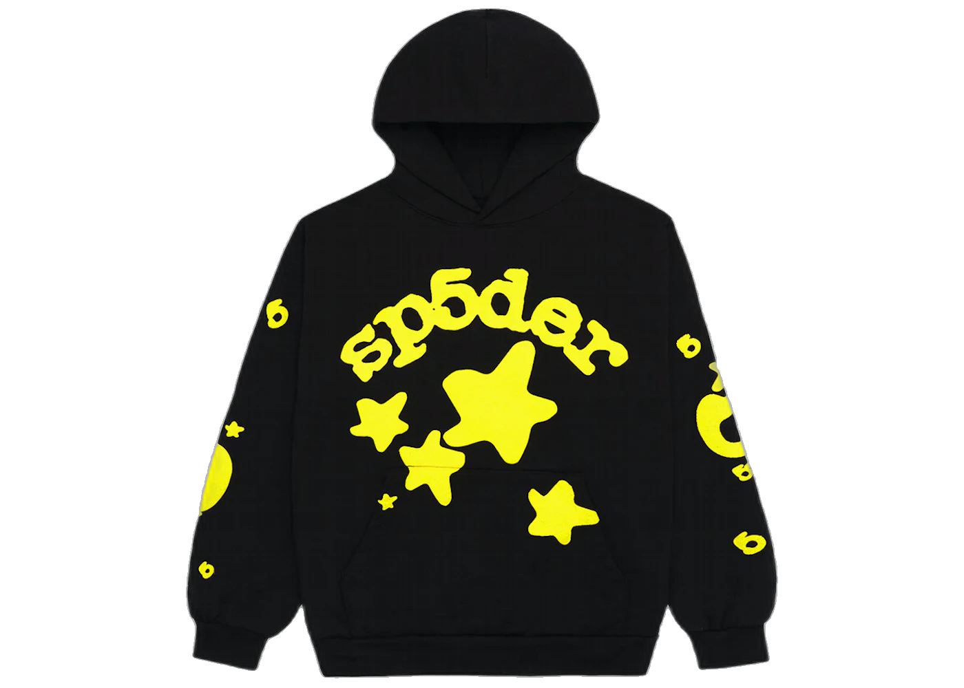 Sp5der Beluga Hoodie Onyx/Yellow, Onyx/Yellow (sp5der-beluga-hoodie-onyx-yellow)