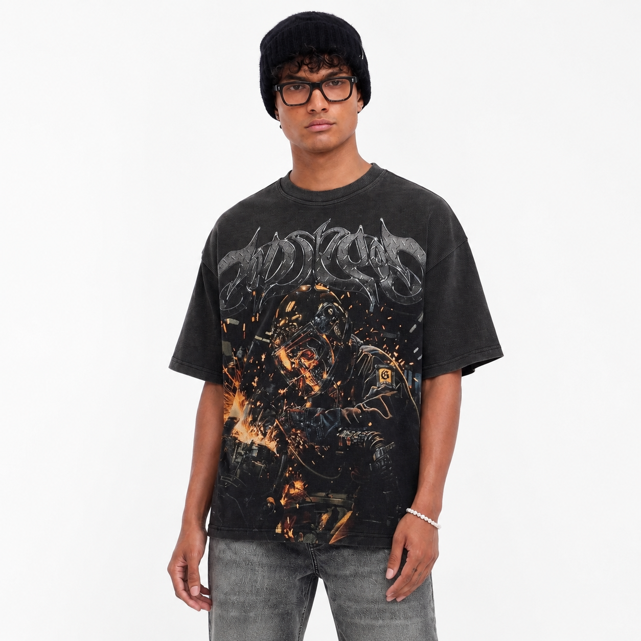 Godspeed Under Construction Thermal T-shirt Grey Wash
