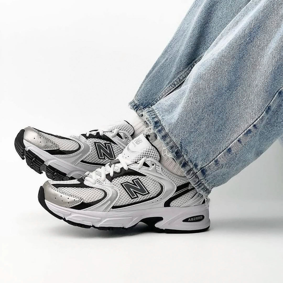 New Balance 530 White Black Details, White/Black (MR530EWB)