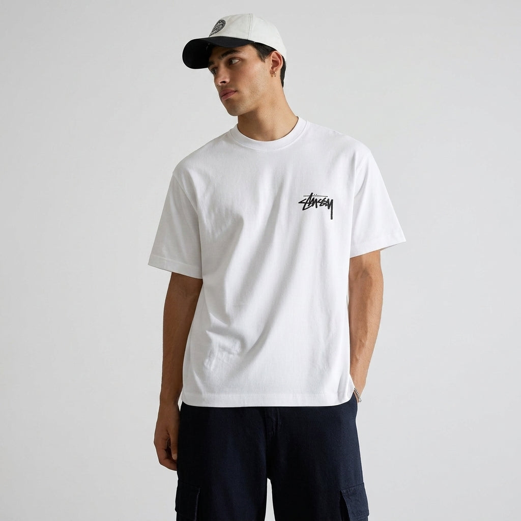 Stussy Chain-Link T-shirt White