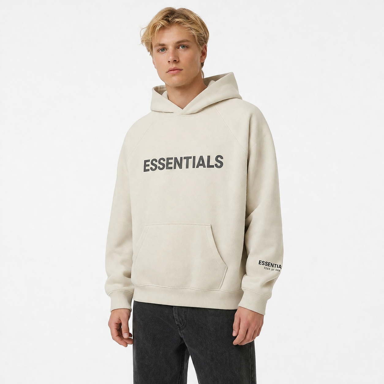 Fear of God Essentials Hoodie Cream