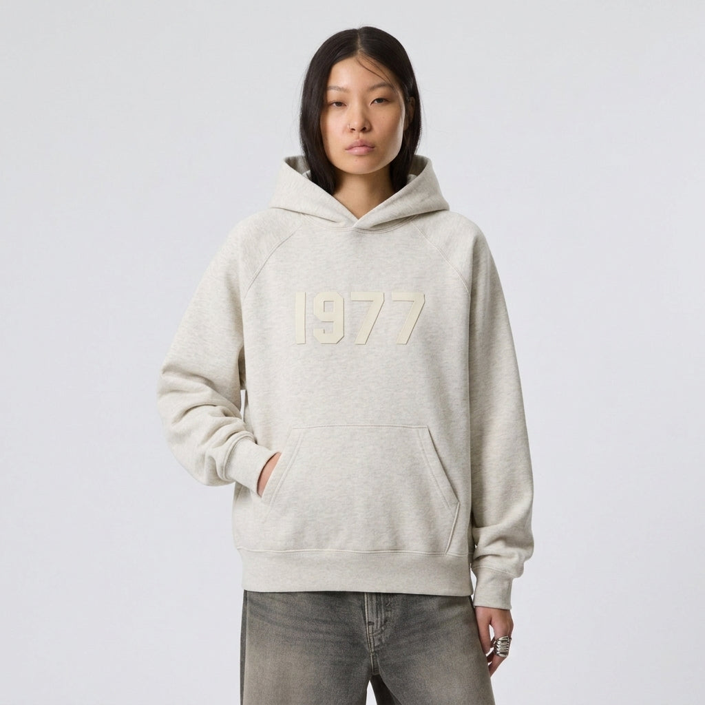 Fear of God Essentials 1977 Hoodie Light Oatmeal