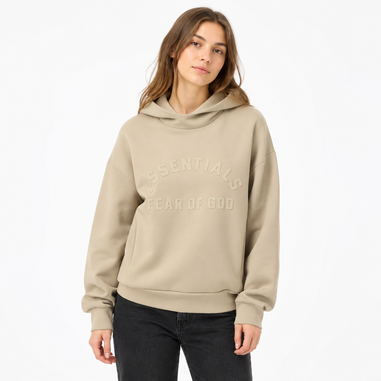 Fear of God Essentials Hoodie Dusty Beige
