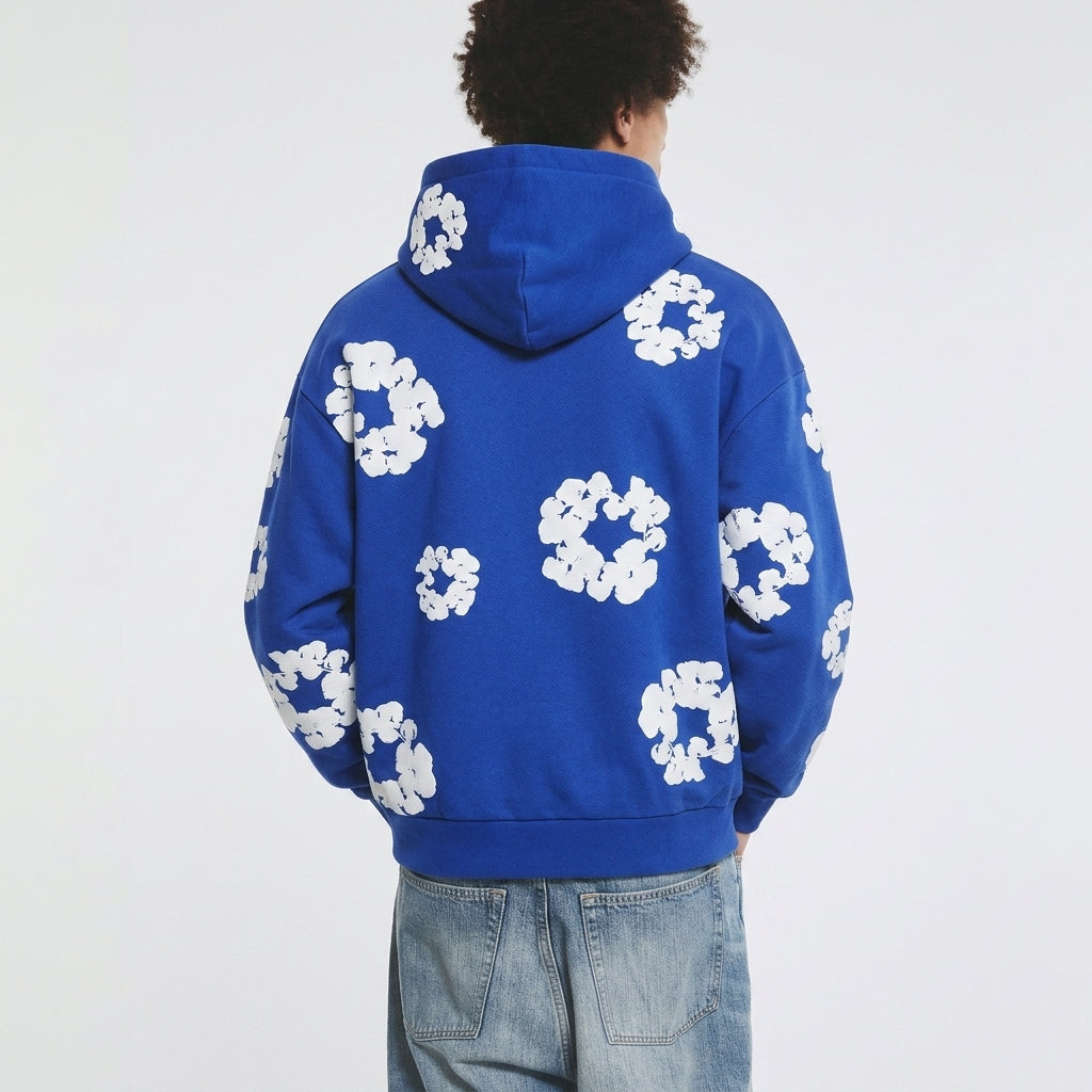 Denim Tears The Cotton Wreath Hoodie Royal Blue