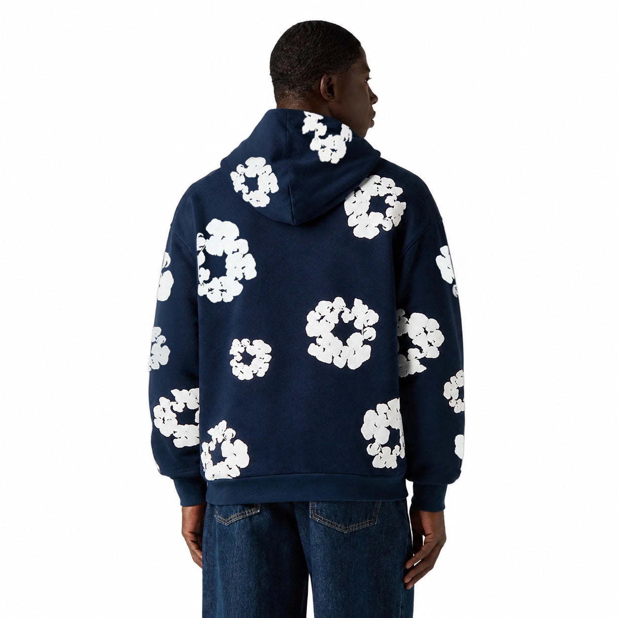 Denim Tears Cotton Wreath Hoodie Navy