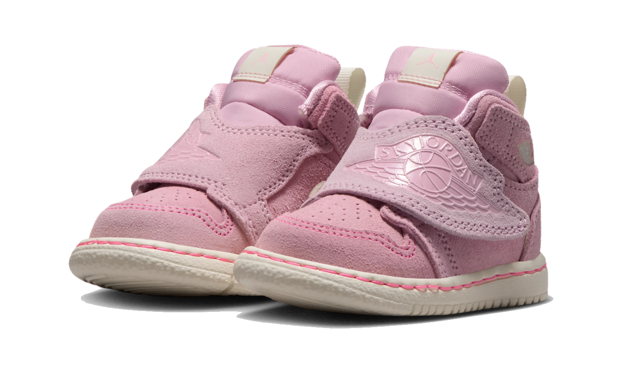 Sky Air Jordan 1 Baby and Toddler Shoe Iced Carmine/Pink Foam/Coconut Milk/Anthracite
