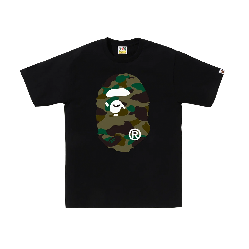 BAPE 1st Camo Big Ape Head T-Shirt Black Green