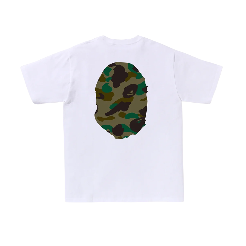 BAPE 1st Camo Big Ape Head T-Shirt White Green