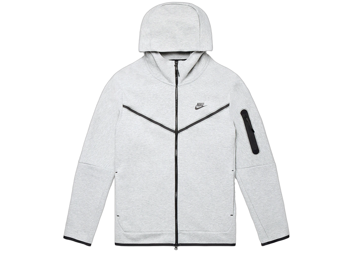 Nike Sportswear Tech Fleece Full-Zip Hoodie Heather Grey/Black