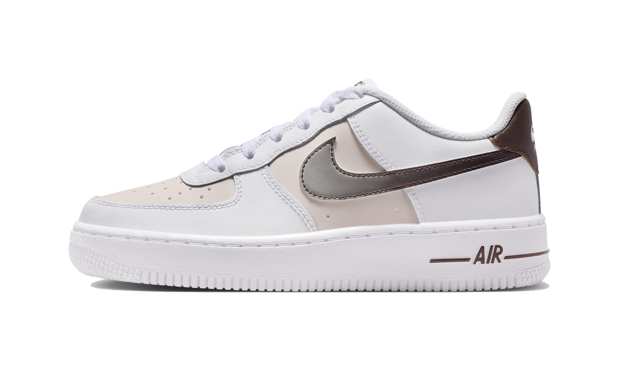 Nike Air Force 1 White/Baroque Brown/Phantom/College Grey