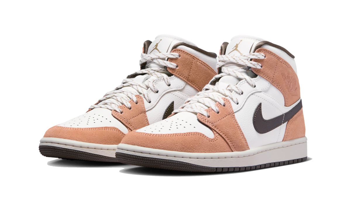 Air Jordan 1 Mid Sail/Light Cognac/Filbert/Dark Hazel