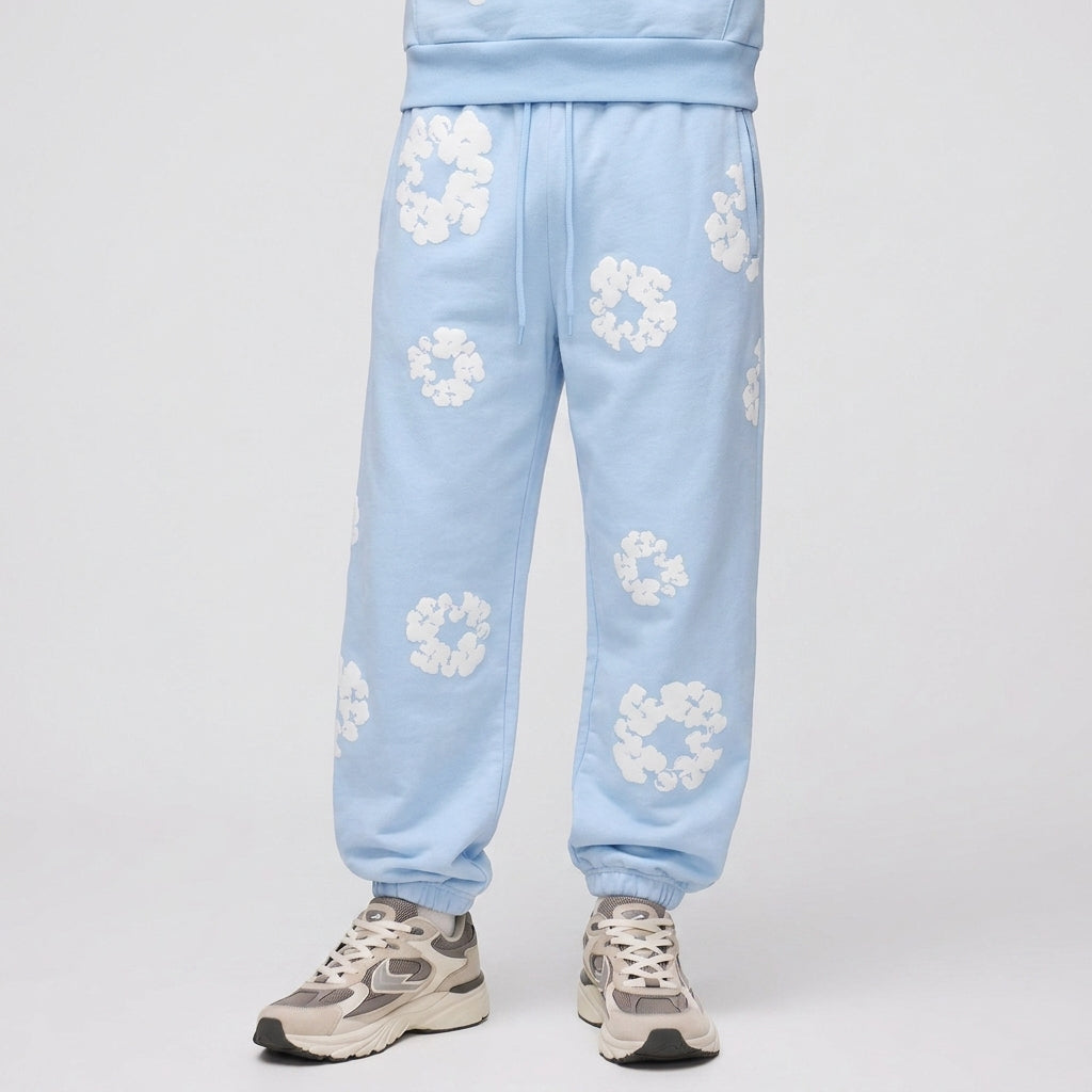 Denim Tears The Cotton Wreath Sweatpants Powder Blue