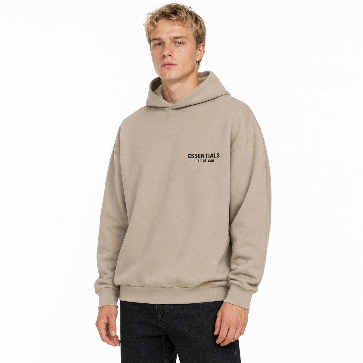 Fear of God Essentials Hoodie Desert Sand