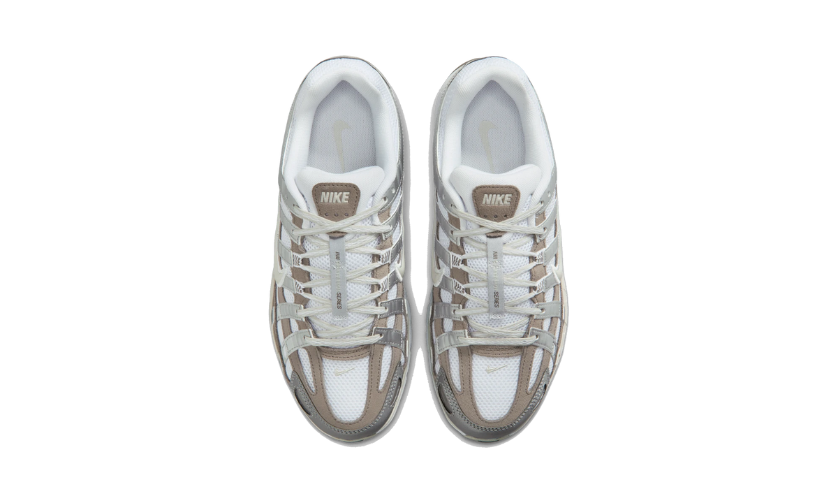Nike P-6000 White/Metallic Silver/Cave Stone/Light Bone