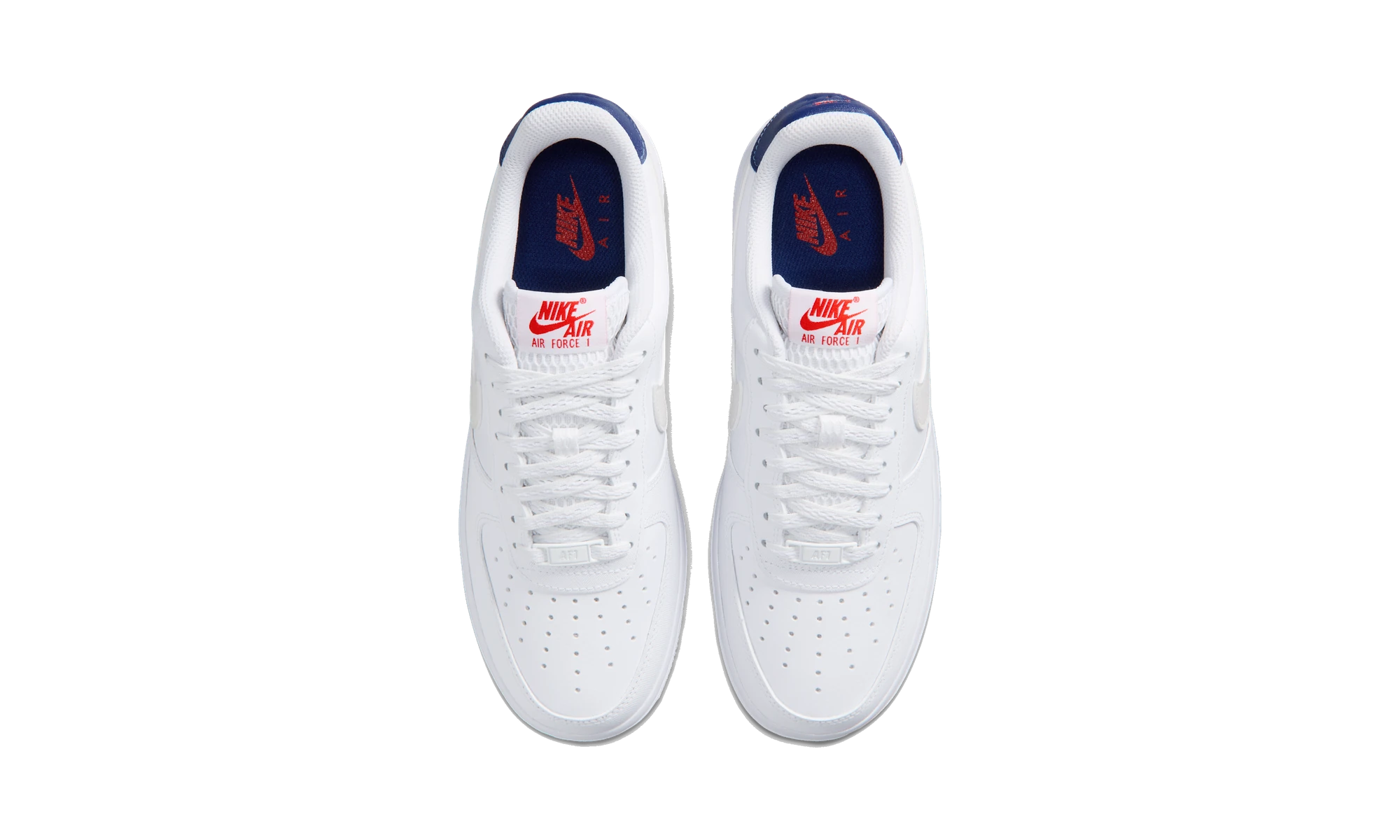 Nike Air Force 1 '07 White/Blue Void/Fire Red/Metallic Summit White