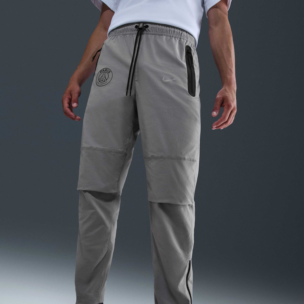 Paris Saint-Germain F.C. Tech Nike Football Woven Pants Particle Grey/Particle Grey