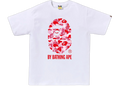 BAPE A Bathing Ape T-Shirt ABC Camo T-Shirt White Pink