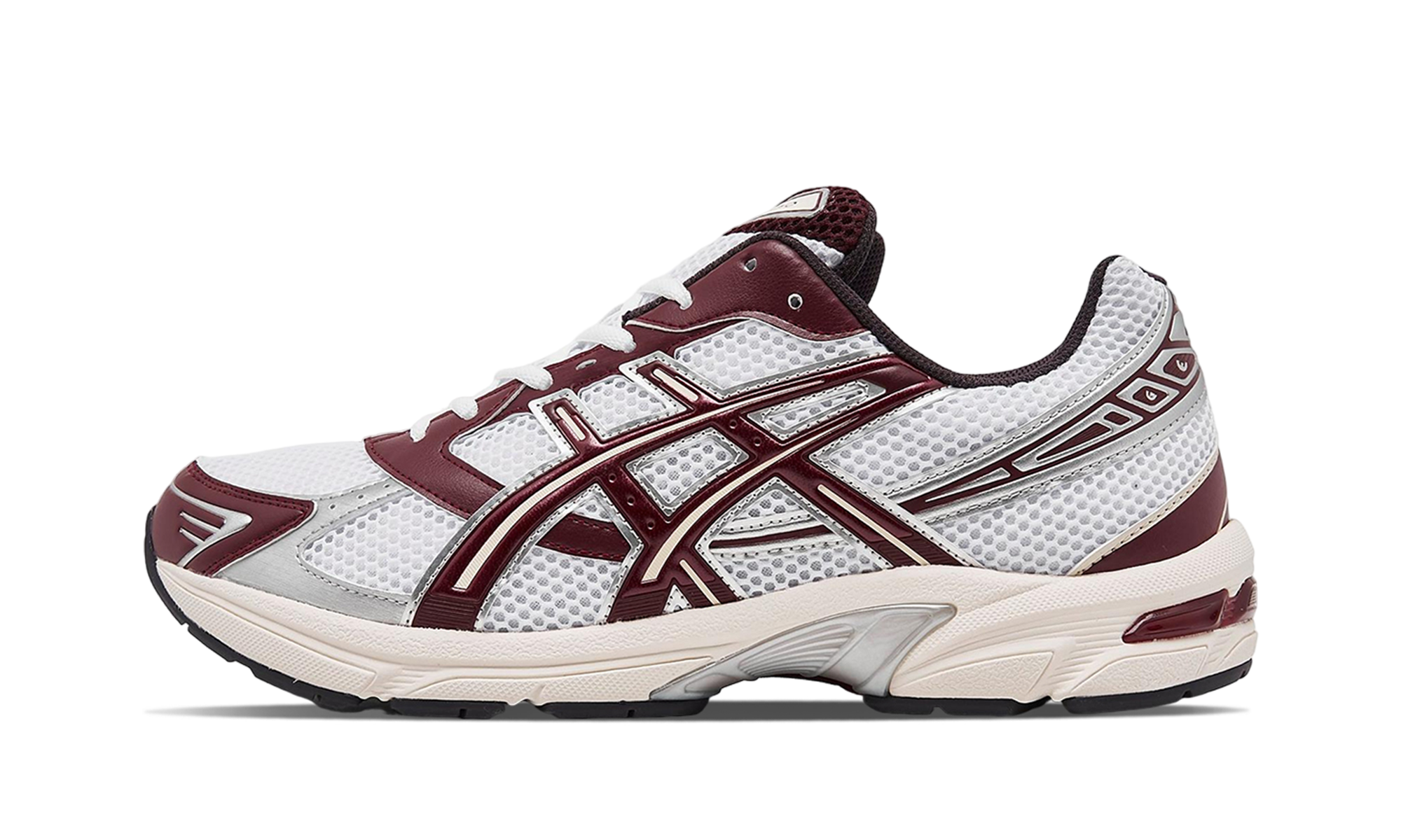 ASICS Gel-1130 White Maroon Banner