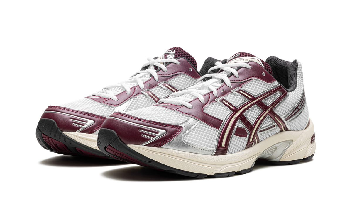 ASICS Gel-1130 White Maroon Banner