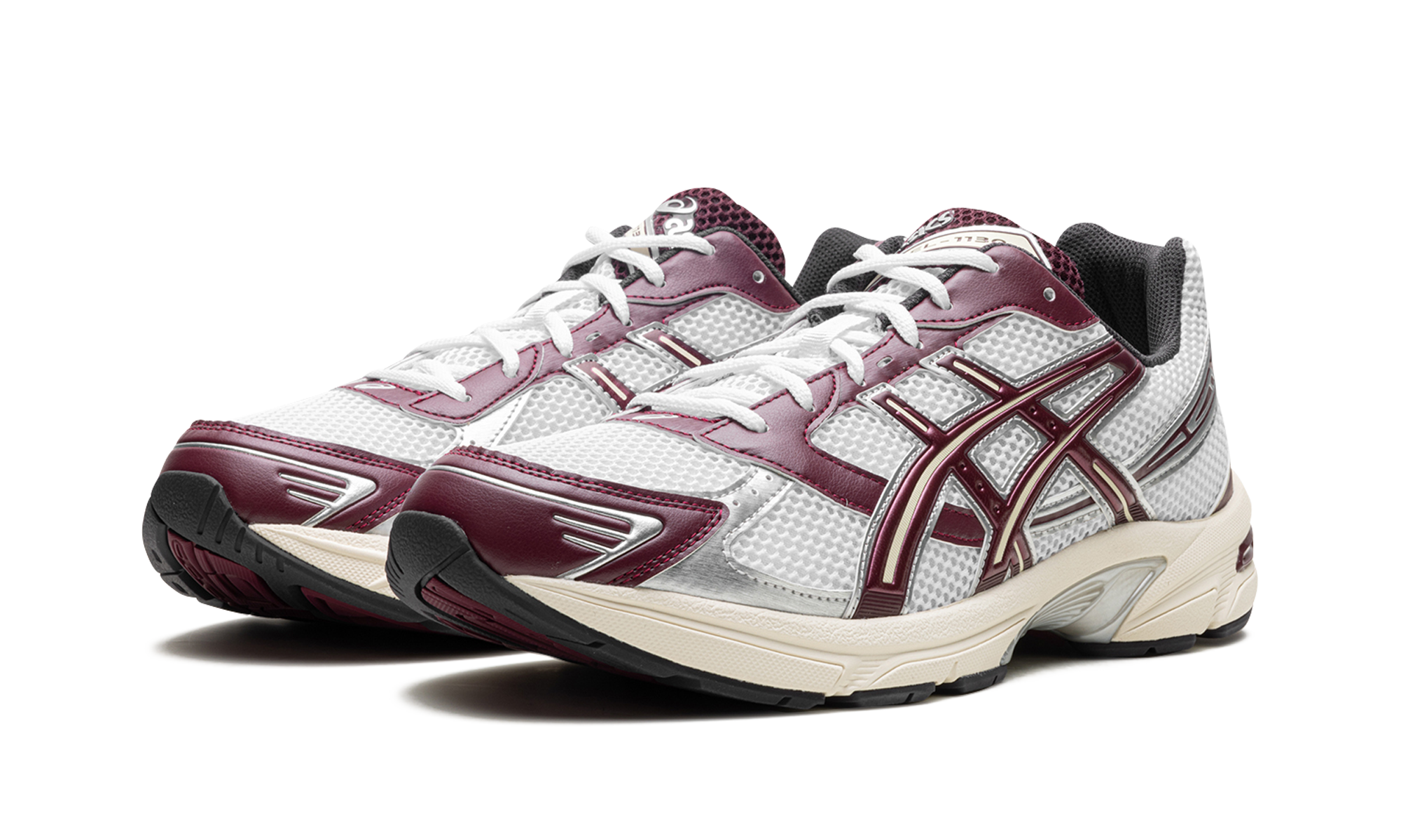 ASICS Gel-1130 White Maroon Banner