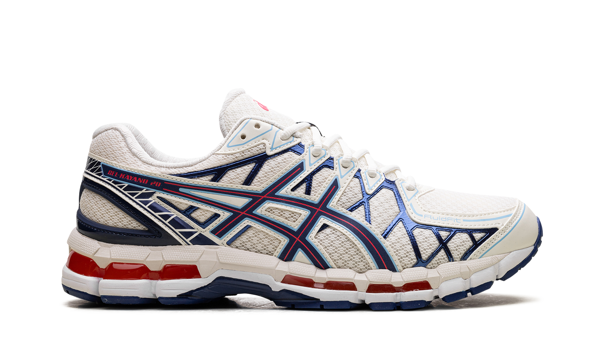 ASICS Gel-Kayano 20 Cream Blue Red