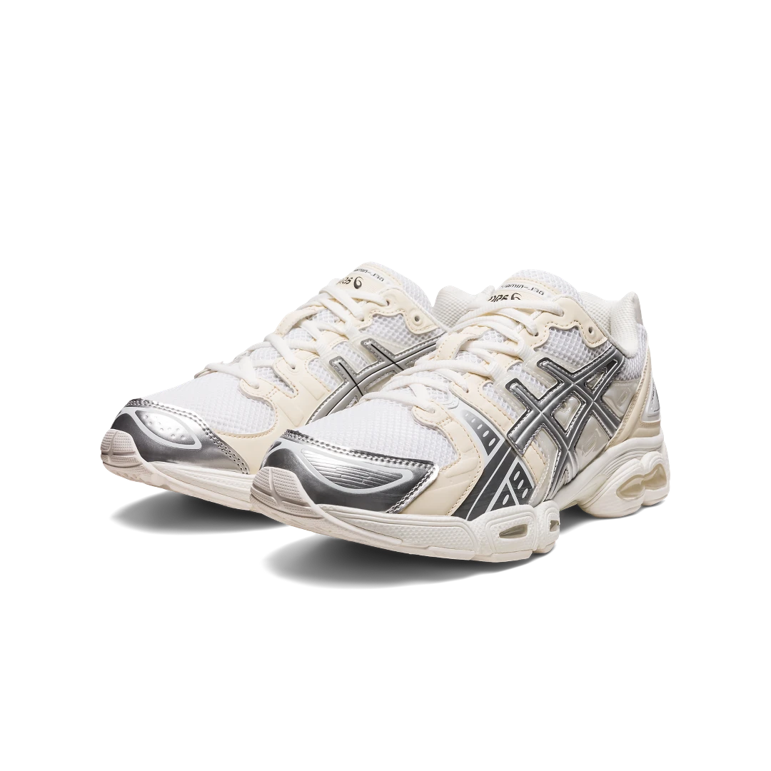 ASICS Gel-Nimbus 9 Wind And Sea White Silver, White/Pure Silver (1201A801-100)