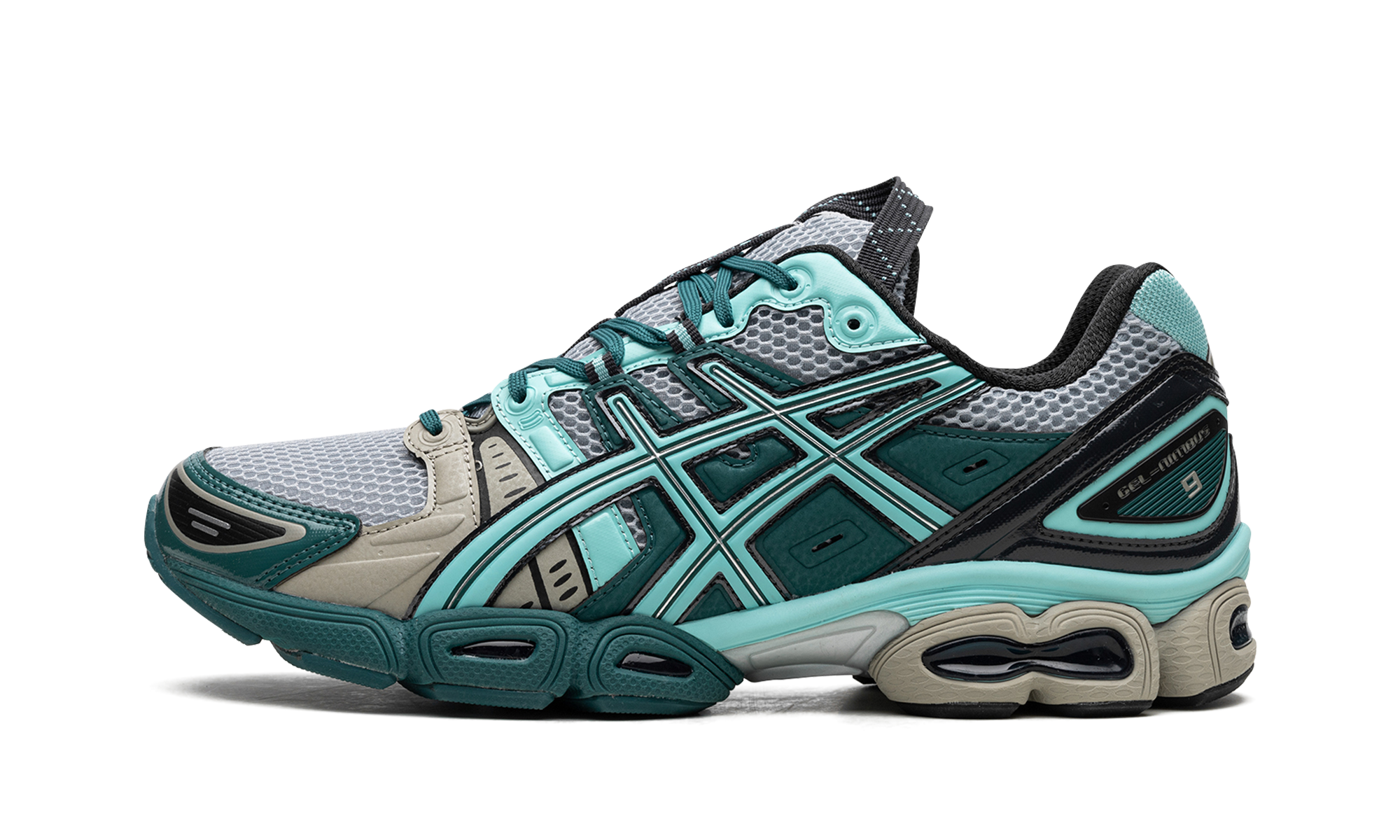 ASICS UB3-S Gel-Nimbus 9 Kiko Kostadinov Piedmont Grey Aruba Blue