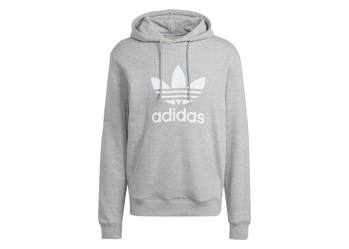 Adidas Adicolor Classics Trefoil Hoodie Medium Grey Heather