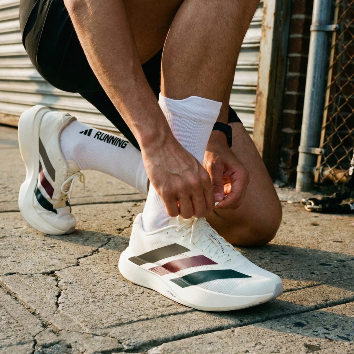 Adidas Adizero Evo SL Grey Shadow Olive Maroon