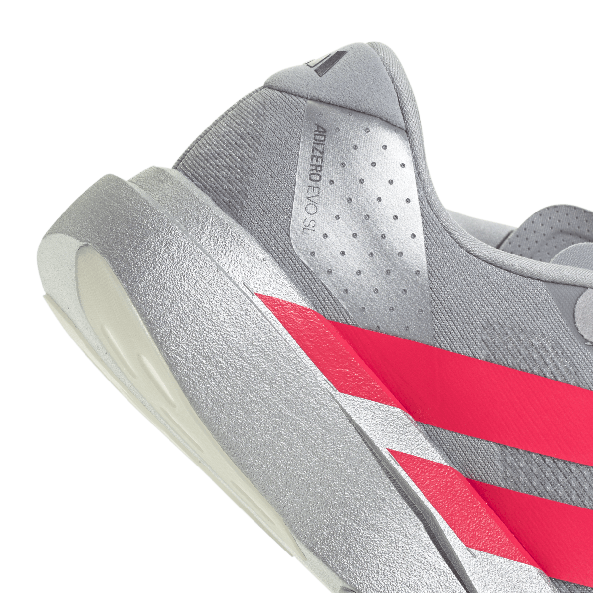 Adidas Adizero Evo SL Silver Metallic Lucid Red