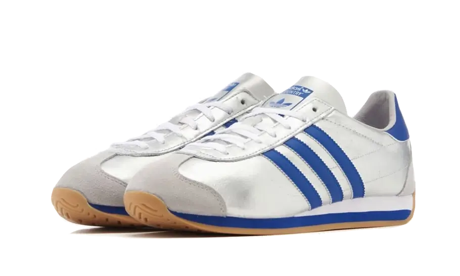 Adidas Country OG Matte Silver Bright Blue Cloud White