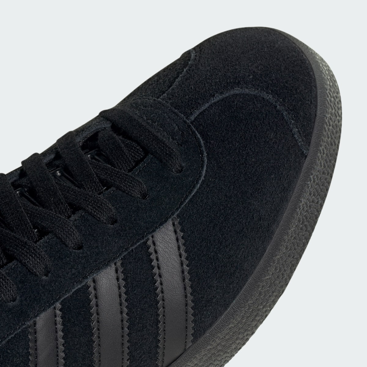 Adidas Gazelle All Black Silver Metallic