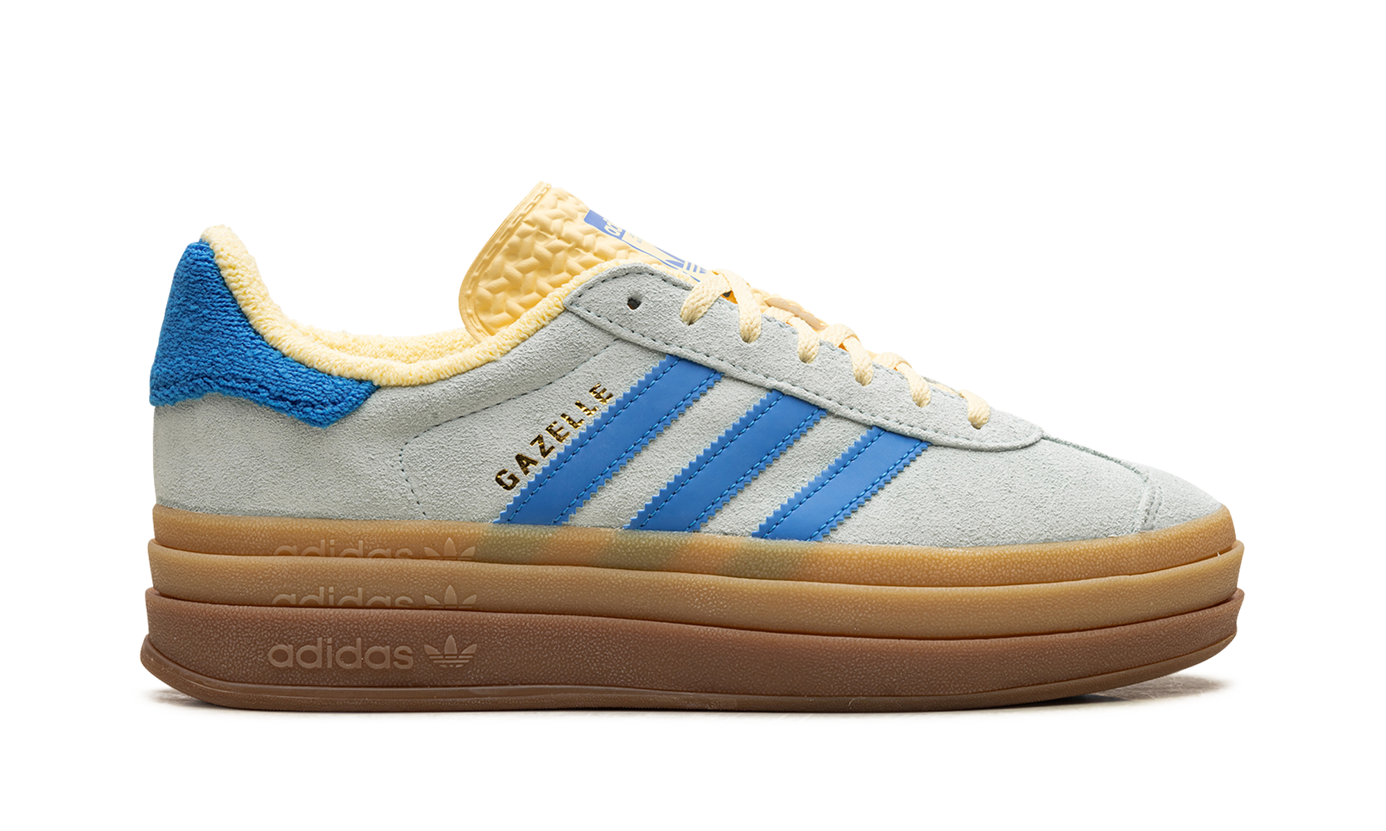 Adidas Gazelle Bold Almost Blue Yellow