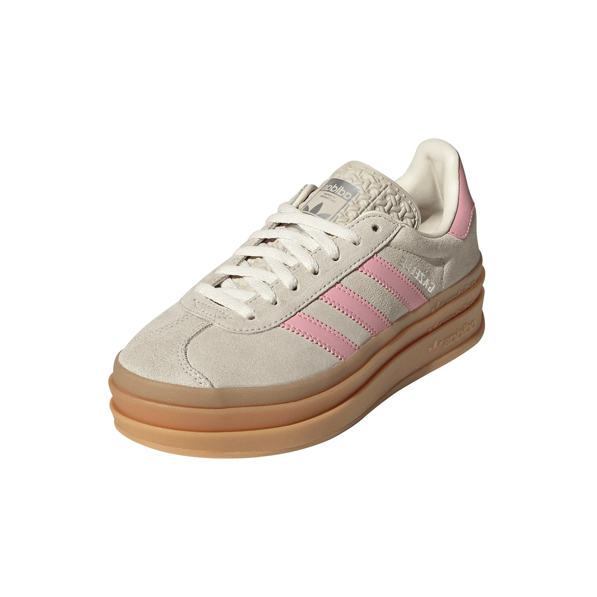 Adidas Gazelle Bold Beige Semi Pink Spark, Beige/Semi Pink Spark/Cream White (JQ7409)