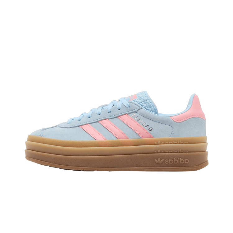 Adidas Gazelle Bold Clear Sky Semi Pink Spark (Kids), Clear Sky/Semi Pink Spark/Silver Metallic (JI3384)