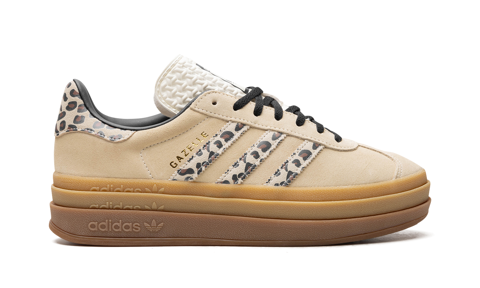 Adidas Gazelle Bold Cream Black Leopard
