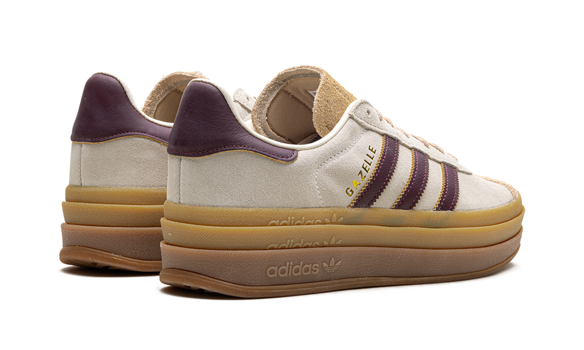 Adidas Gazelle Bold Cream White Maroon