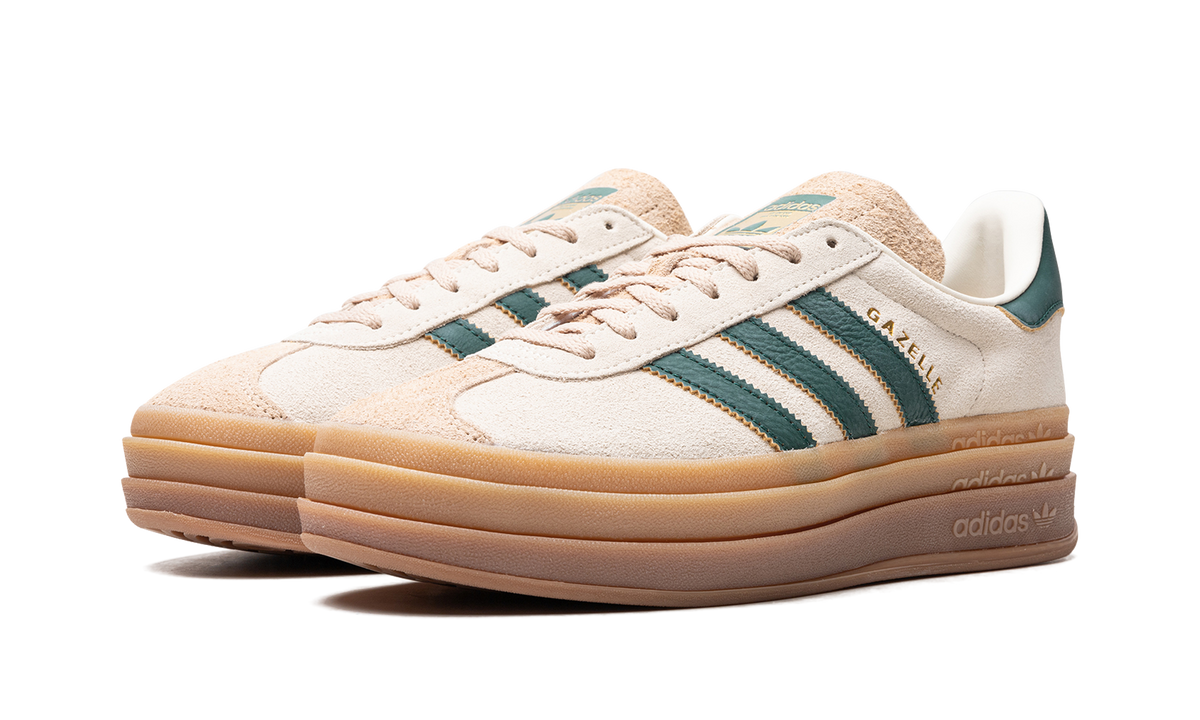 Adidas Gazelle Bold Magic Beige Collegiate Green