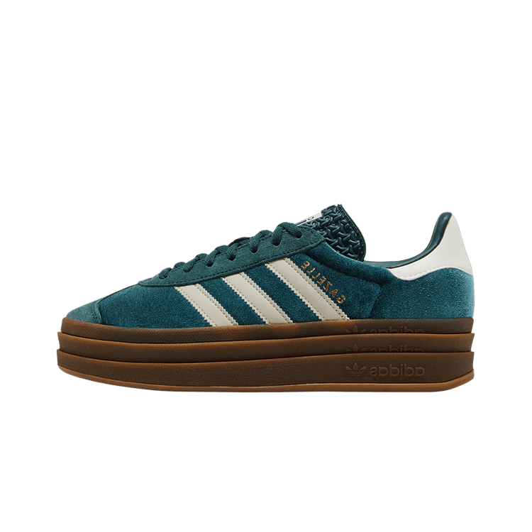 Adidas Gazelle Bold Mineral Green Velvet, Mineral Green/Putty Grey/Mineral Green (IG4391)