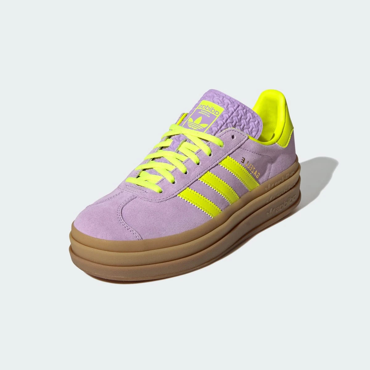 Adidas Gazelle Bold Powder Plum Solar Yellow