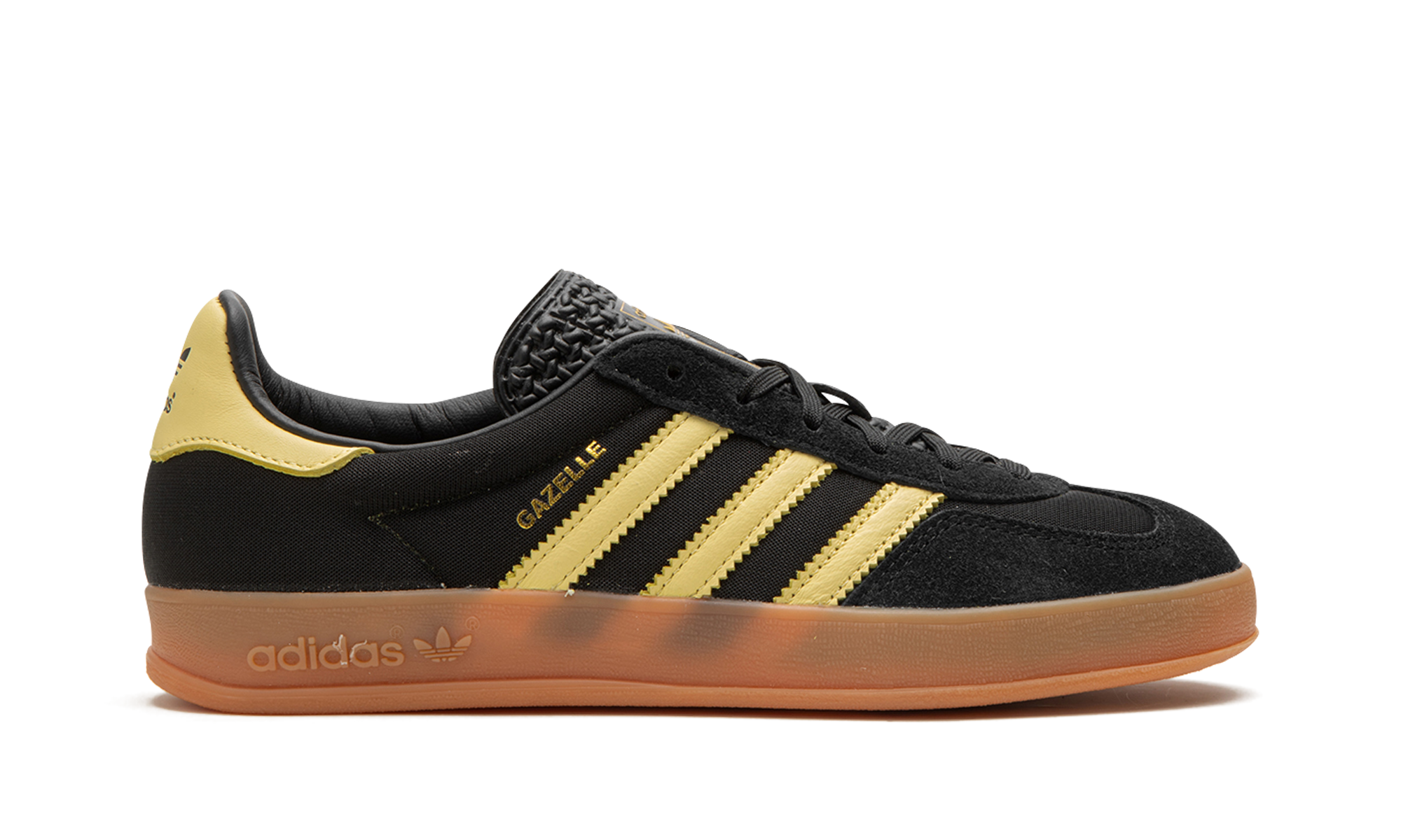 Adidas Gazelle Indoor Black Almost Yellow Gum
