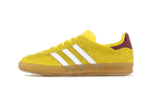 Adidas Gazelle Indoor Bright Yellow Collegiate Burgundy, Bright Yellow/Cloud White/Collegiate Burgundy (IE7003)