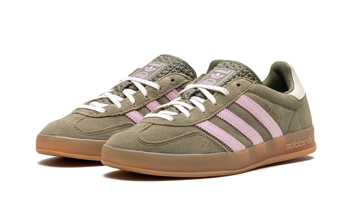 Adidas Gazelle Indoor Focus Olive Clear Pink