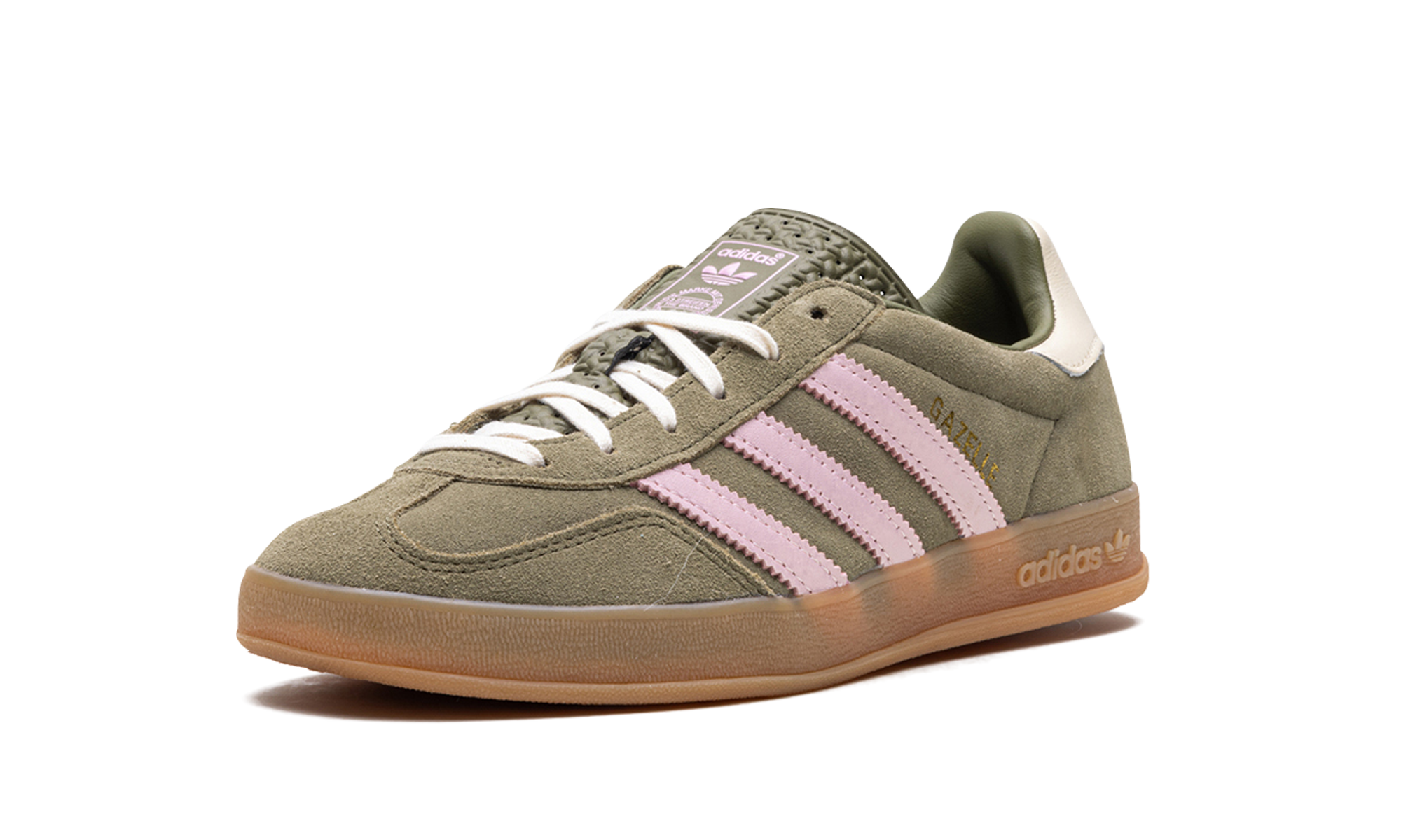 Adidas Gazelle Indoor Focus Olive Clear Pink