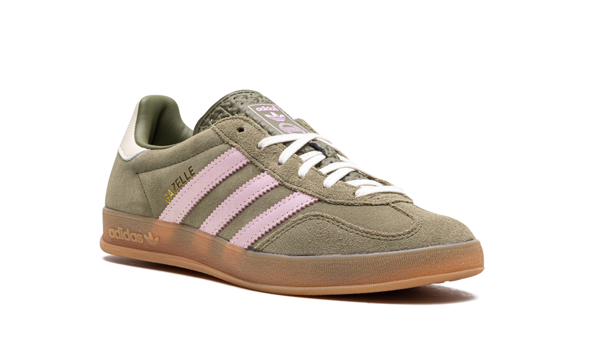 Adidas Gazelle Indoor Focus Olive Clear Pink