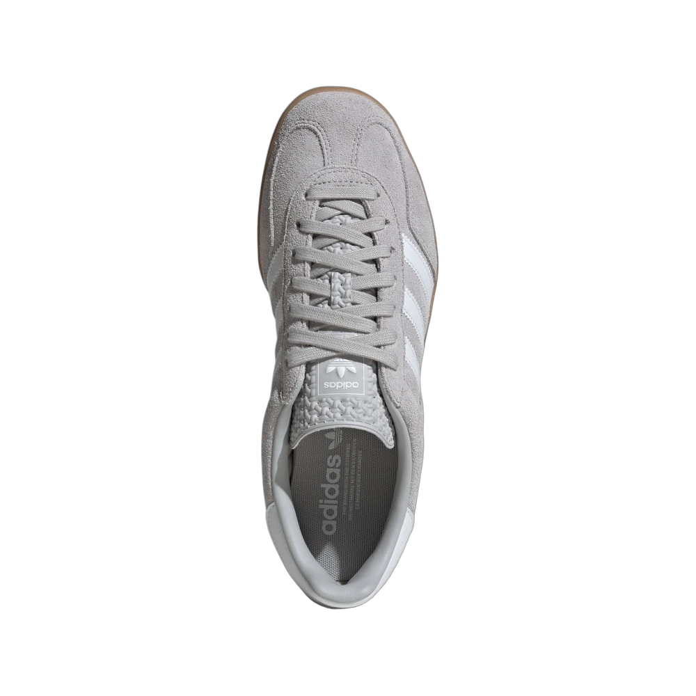 Adidas Gazelle Indoor Grey Cloud White Gold Metallic, Grey Two/Cloud White/Gold Metallic (JQ0176)