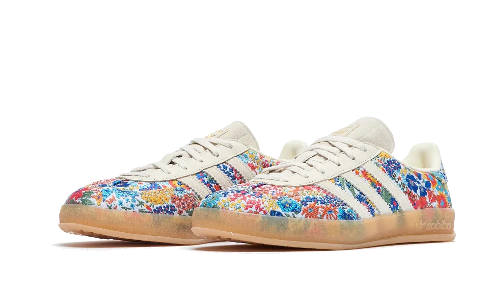 Adidas Gazelle Indoor Liberty London Floral Embroidery, Off-White/Multi (JP5309)